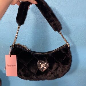 Black Juicy Let’s Get Cozy Shoulder Bag